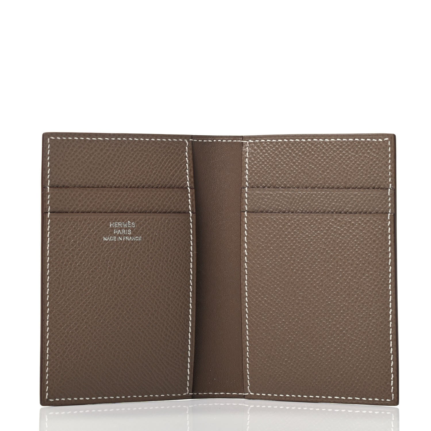 Hermes Epsom MC2 Euclide Card Holder Case Etoupe 3 of 3
