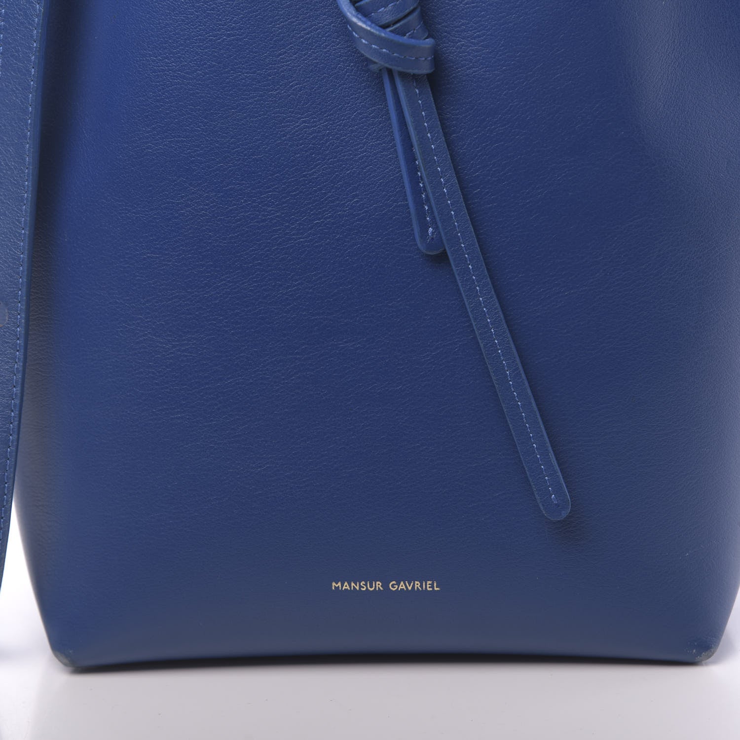 Mansur Gavriel Calfskin Mini Bucket Bag Royal 6 of 16