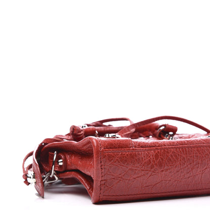 Balenciaga Agneau Classic Hardware Nano City Rouge Groseille 8 of 10