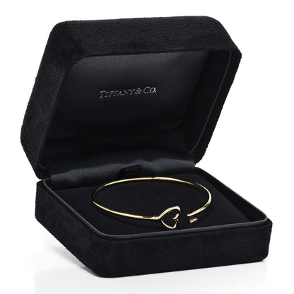 Tiffany 18K Yellow Gold Wire Heart Key Bracelet 4 of 4
