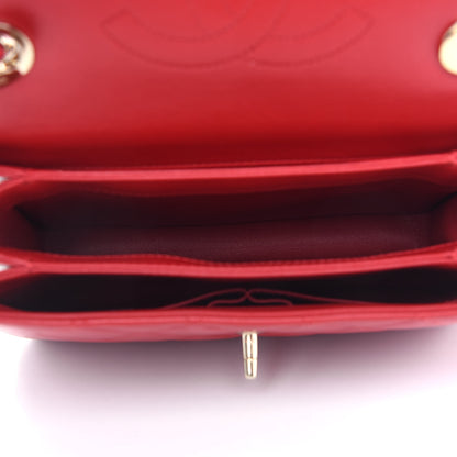 Chanel Lambskin Quilted Small Trendy CC Flap Dual Handle Bag Red 5 of 9