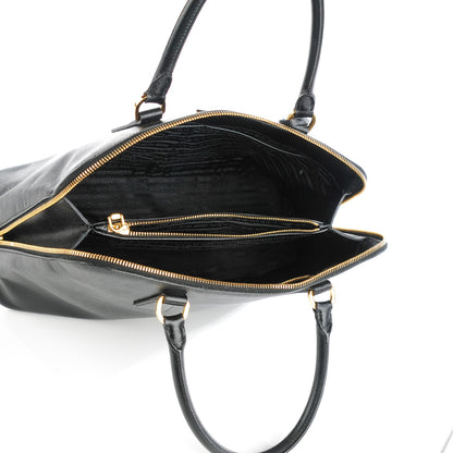 Prada Saffiano Lux Medium Promenade Tote Black 5 of 8
