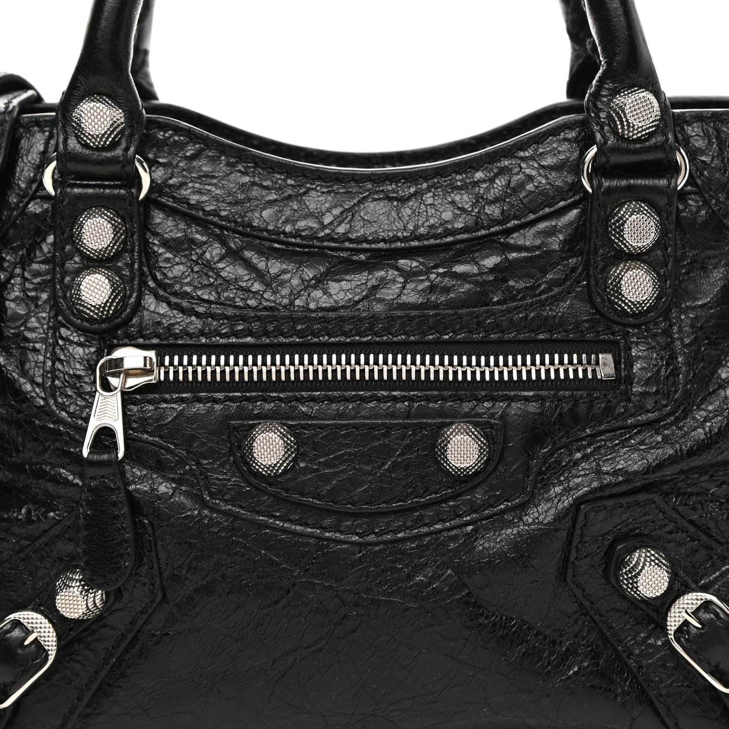 Agneau Giant 12 Silver Hardware Mini City Black