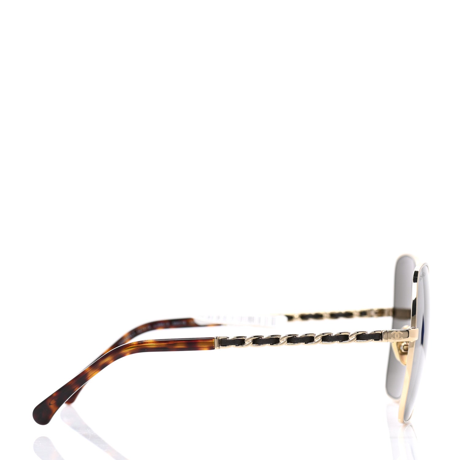 Chanel Metal Square Frame Chain Sunglasses 4274-Q Brown 4 of 8