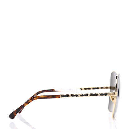 Chanel Metal Square Frame Chain Sunglasses 4274-Q Brown 4 of 8