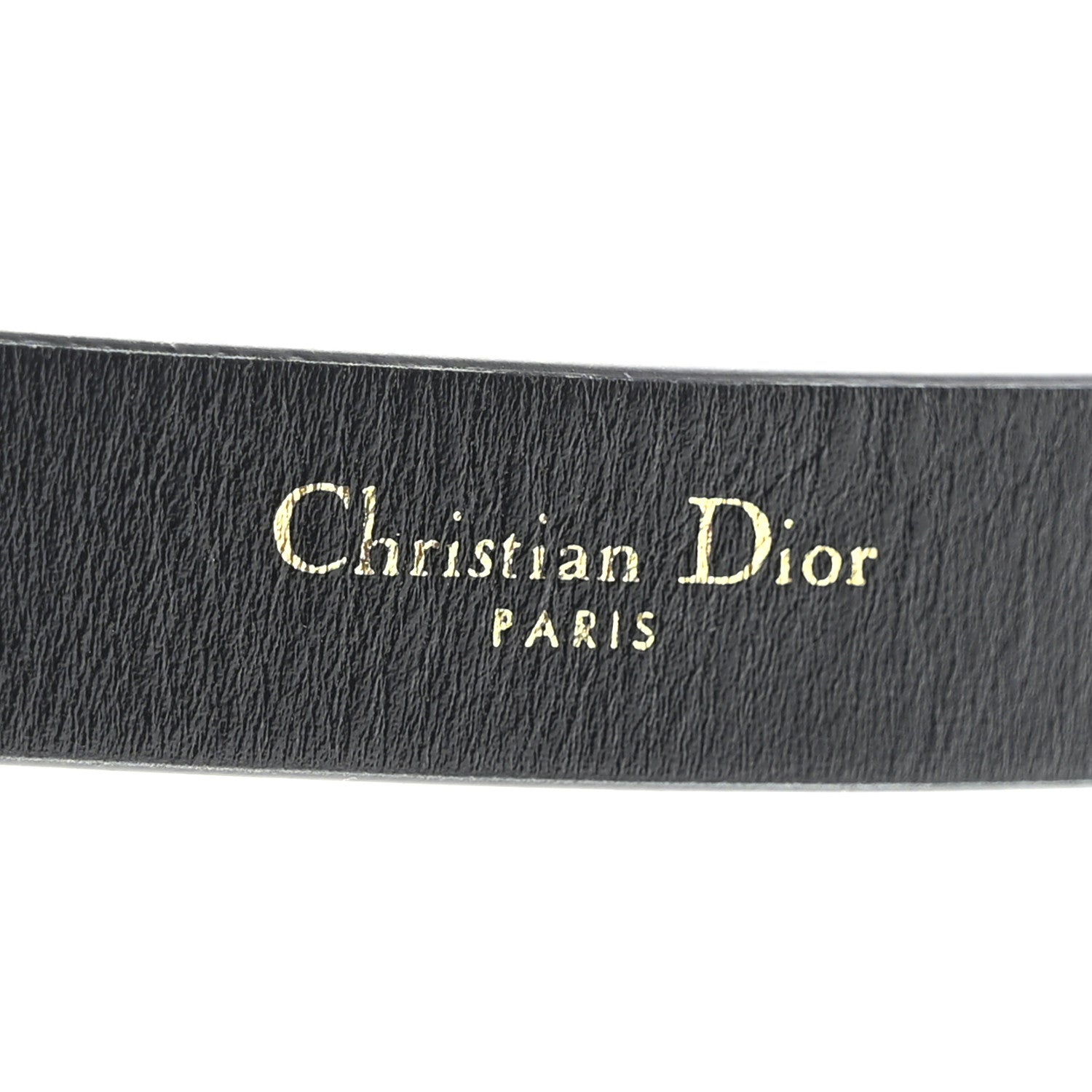 Christian Dior Calfskin Saddle Belt 80 Black 3 of 10