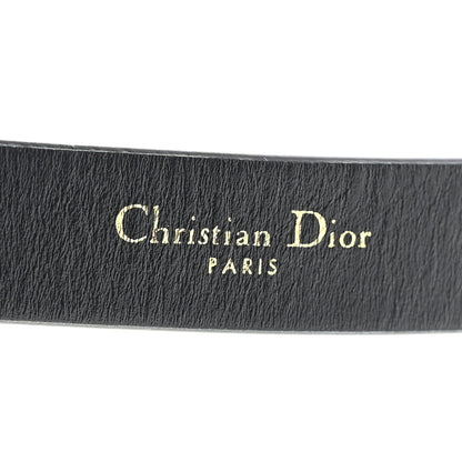 Christian Dior Calfskin Saddle Belt 80 Black 3 of 10