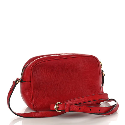 Gucci Pebbled Calfskin Small Soho Disco Bag Tabasco Red 3 of 12