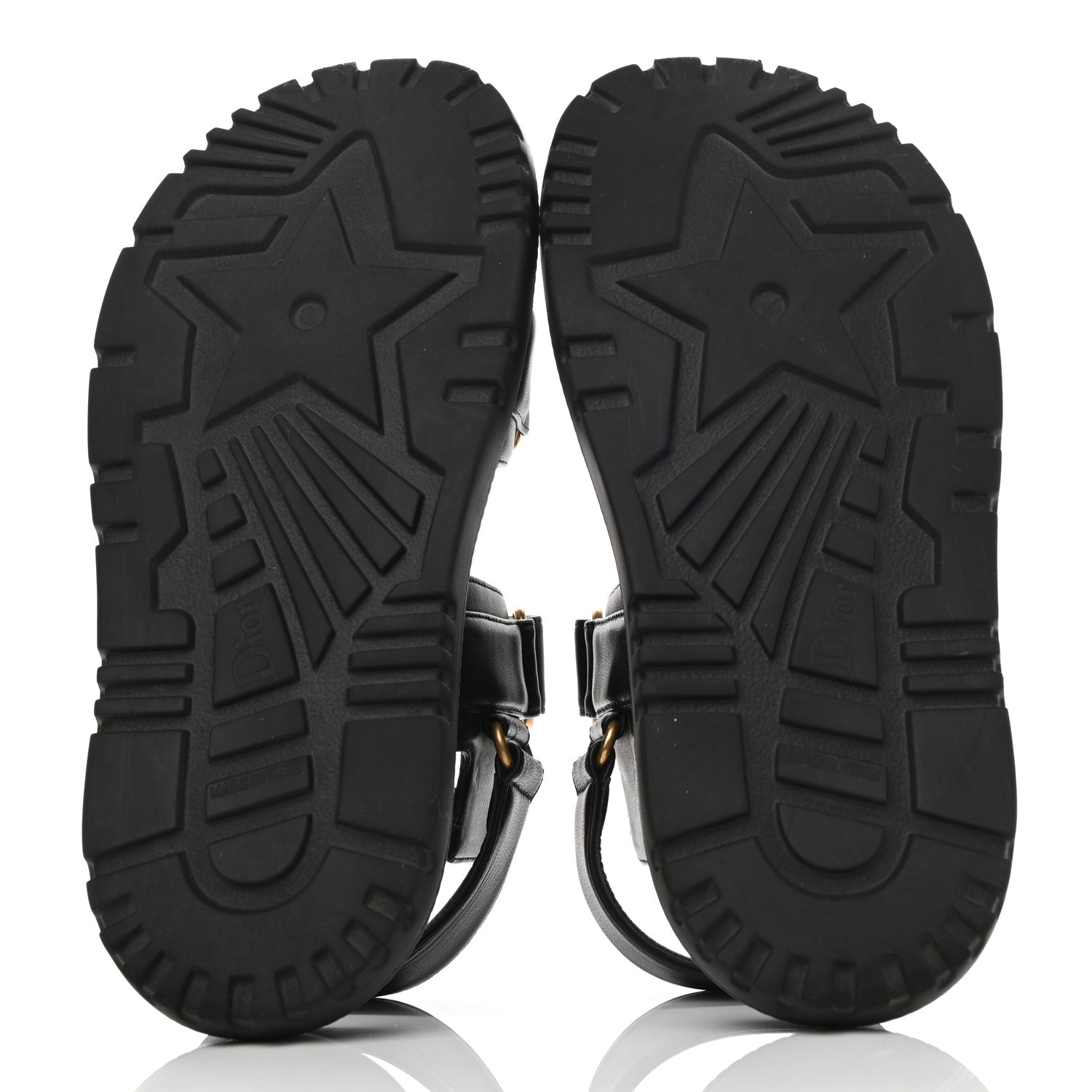 Christian Dior Lambskin Dioract 10mm Sandals 35 Black 5 of 10