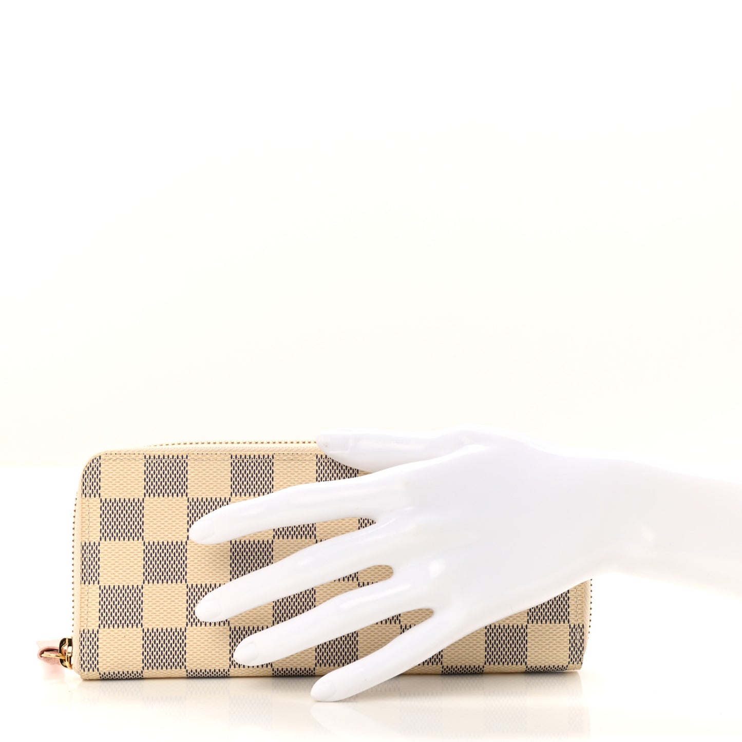 Damier Azur Clemence Wallet Rose Ballerine