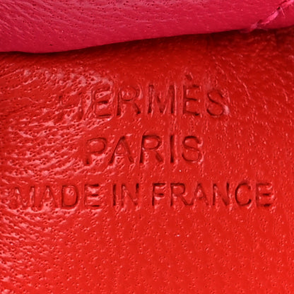 Hermes Milo Lambskin Grigri Rodeo Horse Bag Charm PM Rose Jaipur Shocking Rouge H 4 of 5