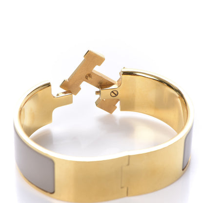 Hermes Enamel Wide Clic Clac H Bracelet PM Marron Glace 4 of 6