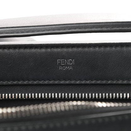 Fendi Vitello Baltico Dolce DotCom Satchel Black Blue Royal 7 of 16