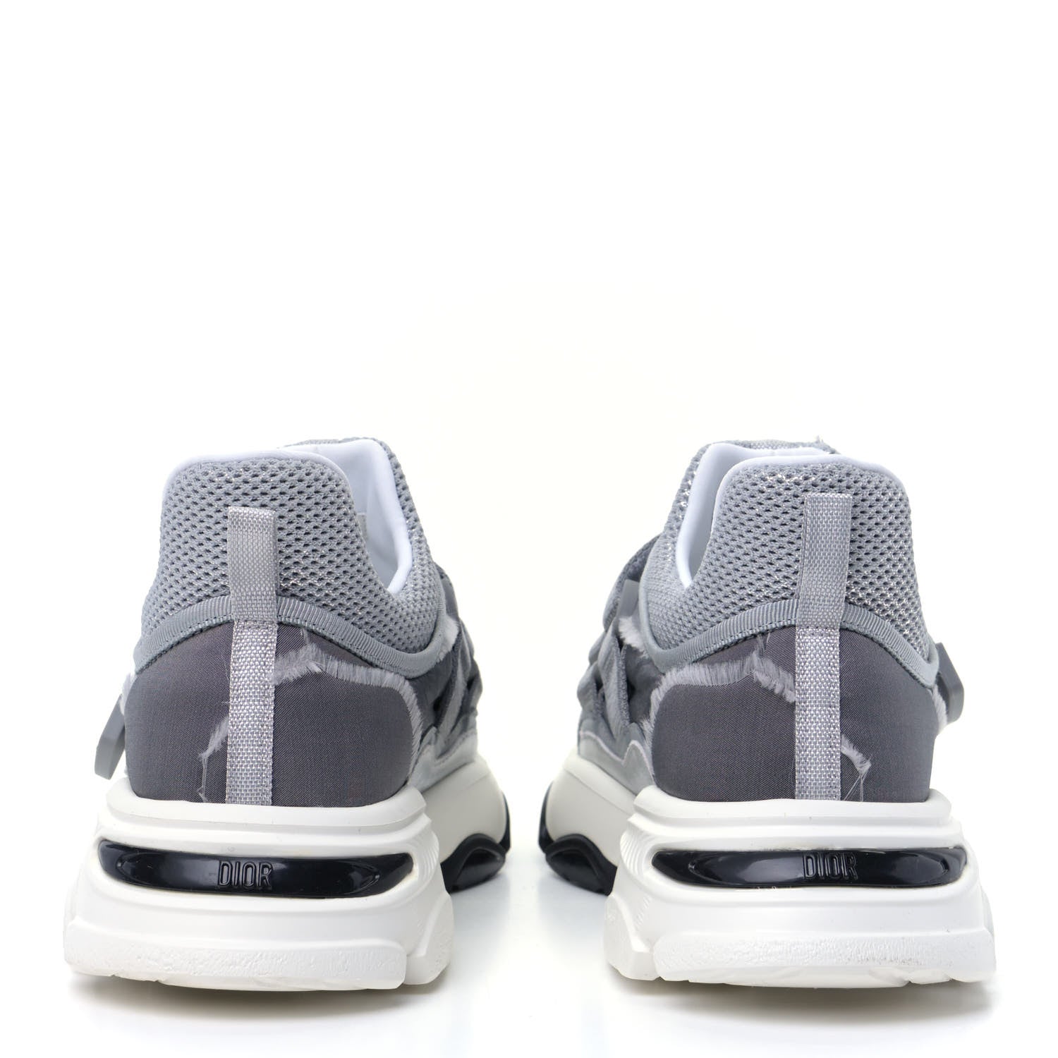 Christian Dior Technical Fabric Nylon Camouflage Womens D-Wander Sneakers 38.5 Silver 10 of 16
