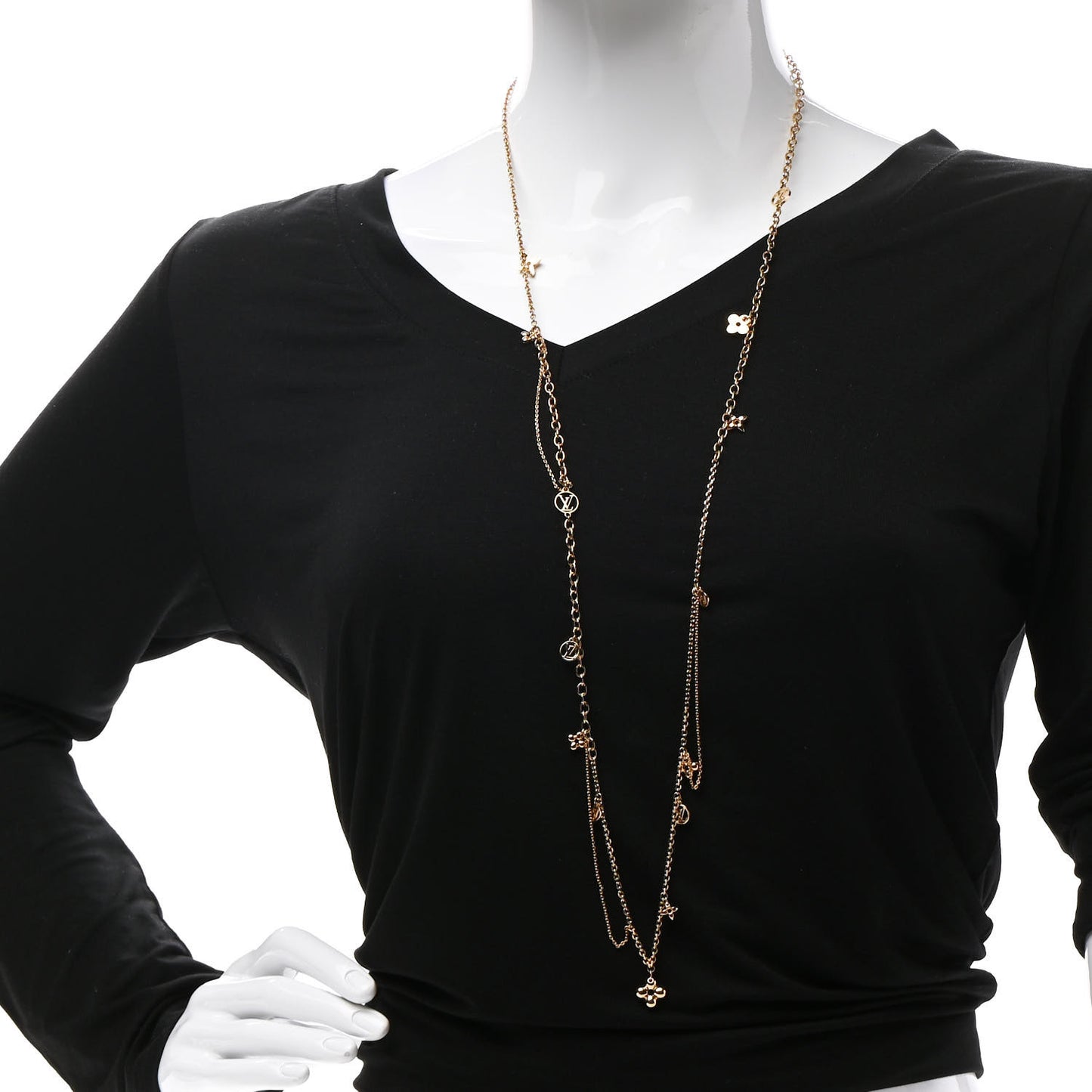 Metal Blooming Supple Necklace Gold