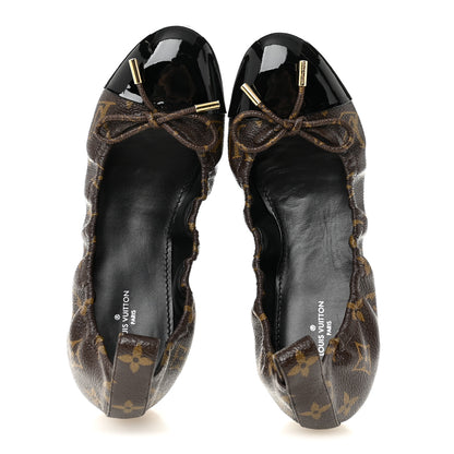 Louis Vuitton Monogram Flirty Ballerina Flats 38 Black 5 of 10