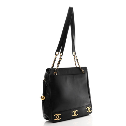 Chanel Caviar CC Shoulder Bag Black 2 of 10