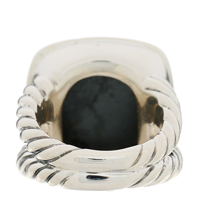 David Yurman Sterling Silver Diamond Black Orchid 14mm Albion Ring 49 4.75 4 of 5
