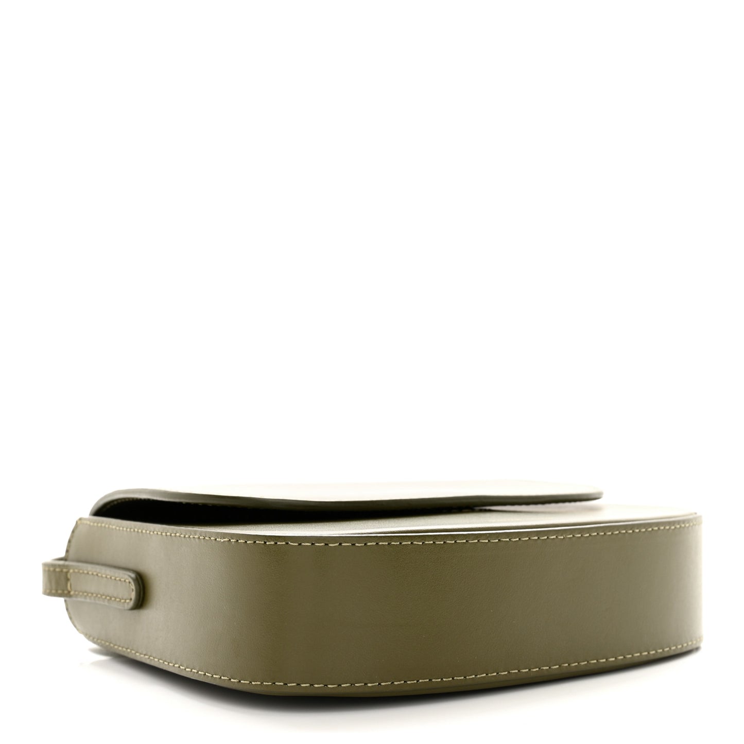 Calfskin Flap Crossbody Bag Olive