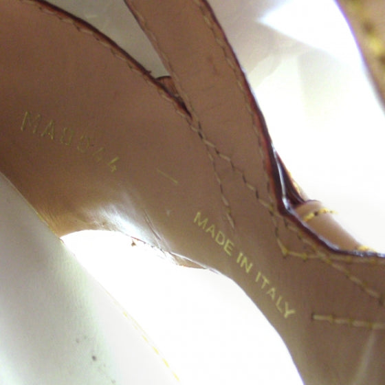 Monogram Multicolor Wedges 37.5 White