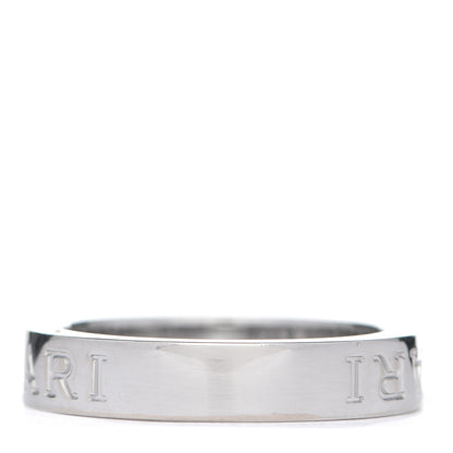 Bulgari 18K White Gold Diamond B.Zero1 Essential Band Ring 51 5.75 3 of 4