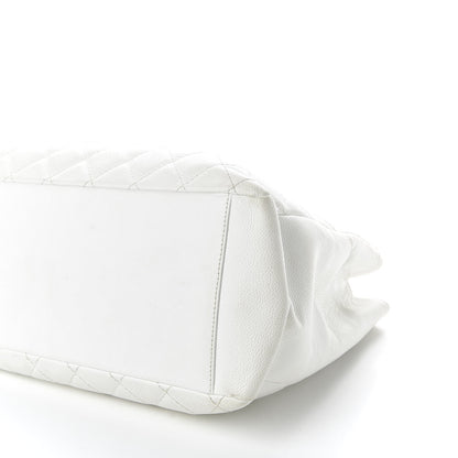 Chanel Caviar Quilted Grand Shopping Tote GST White 7 of 13