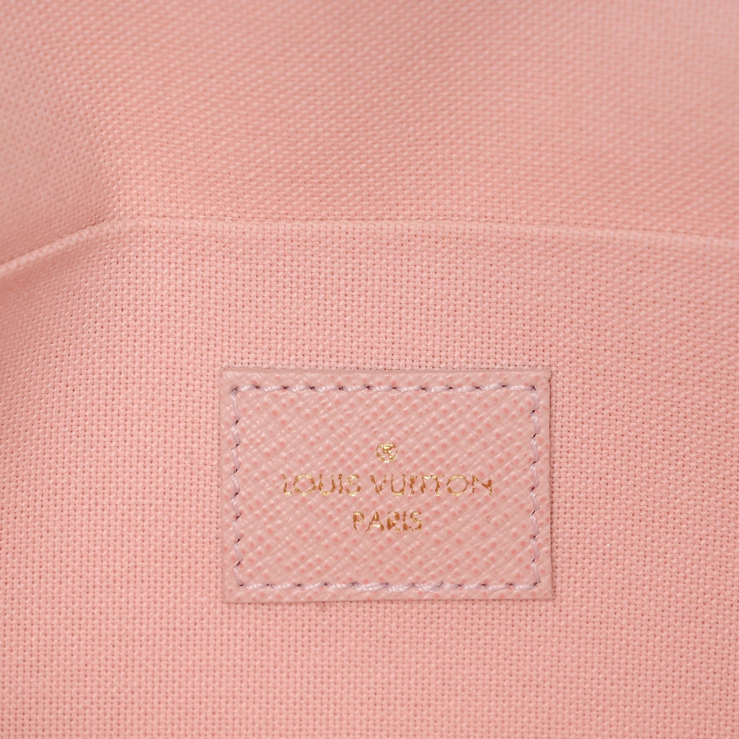 Damier Azur Pochette Felicie Chain Wallet Rose Ballerine