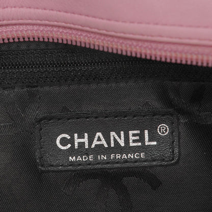 Chanel Calfskin Quilted Large Cambon Bowler Pink Black 6 of 16