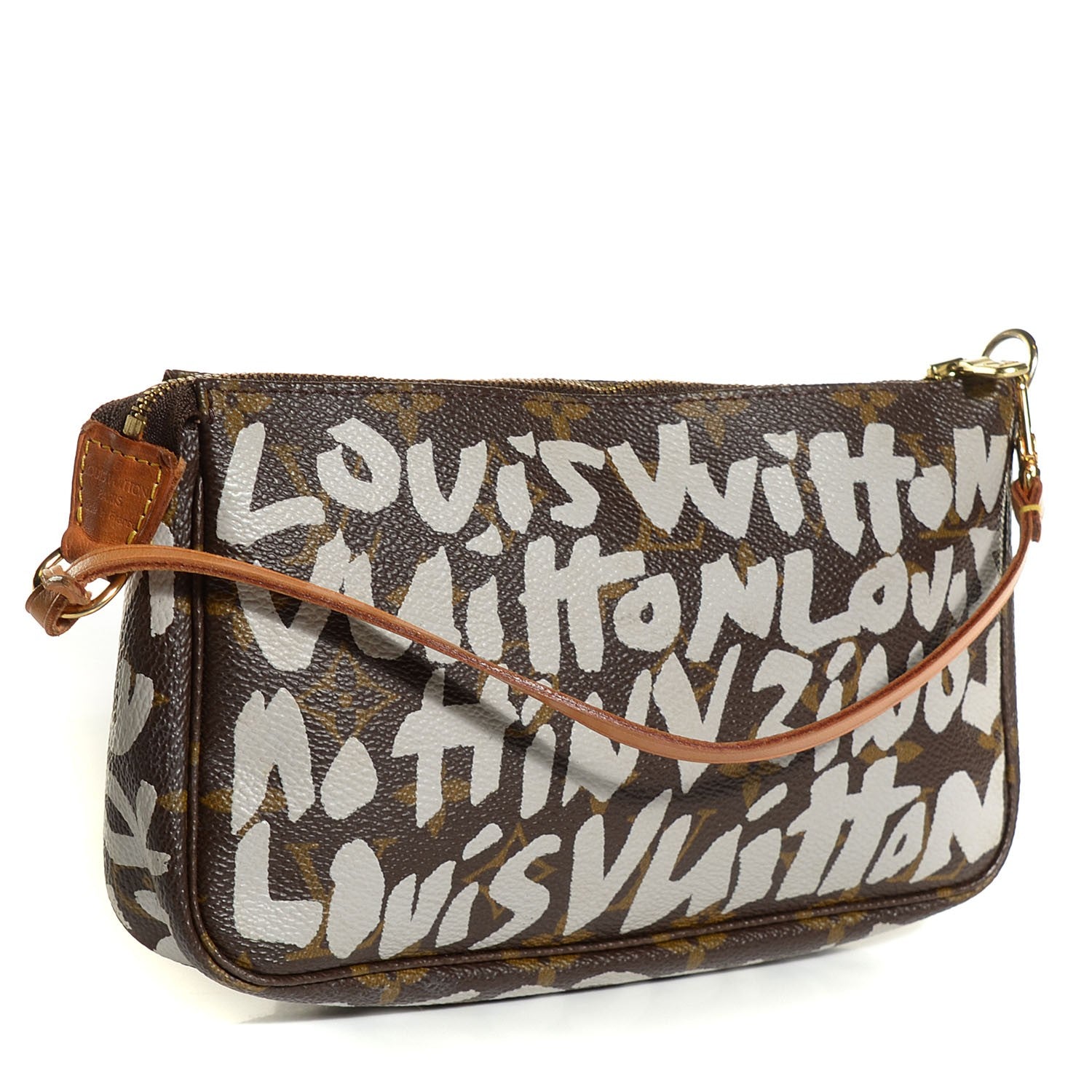 Louis Vuitton Monogram Graffiti Pochette Accessories Silver 3 of 7