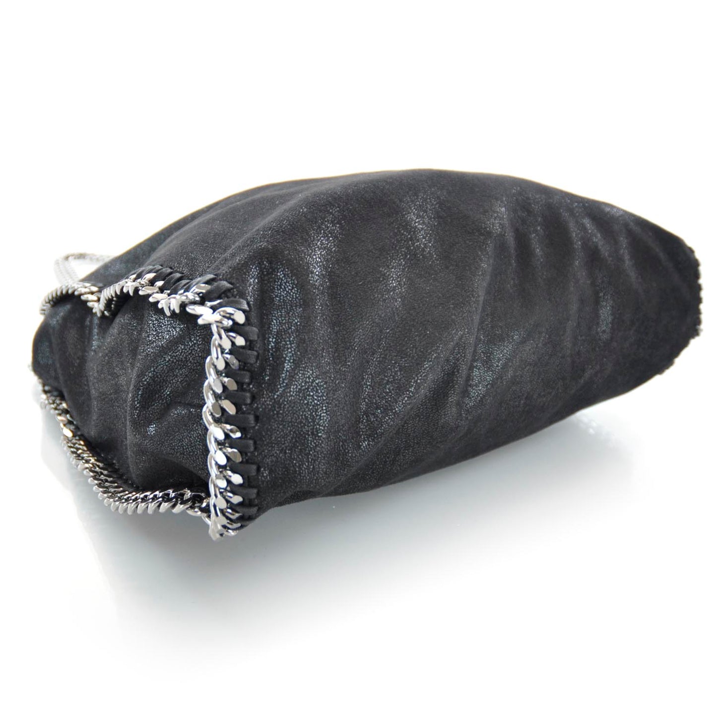 Faux Leather Falabella Tote Black