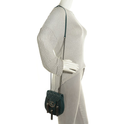 Chanel Calfskin Small Coco Sporran Tassel Flap Dark Green 2 of 9