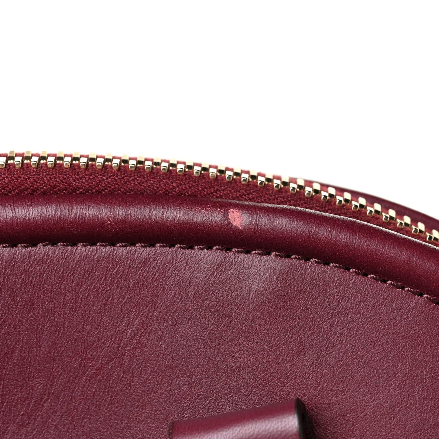 Canvas Mega Check Calfskin Medium Bloomsbury Saddle Burgundy