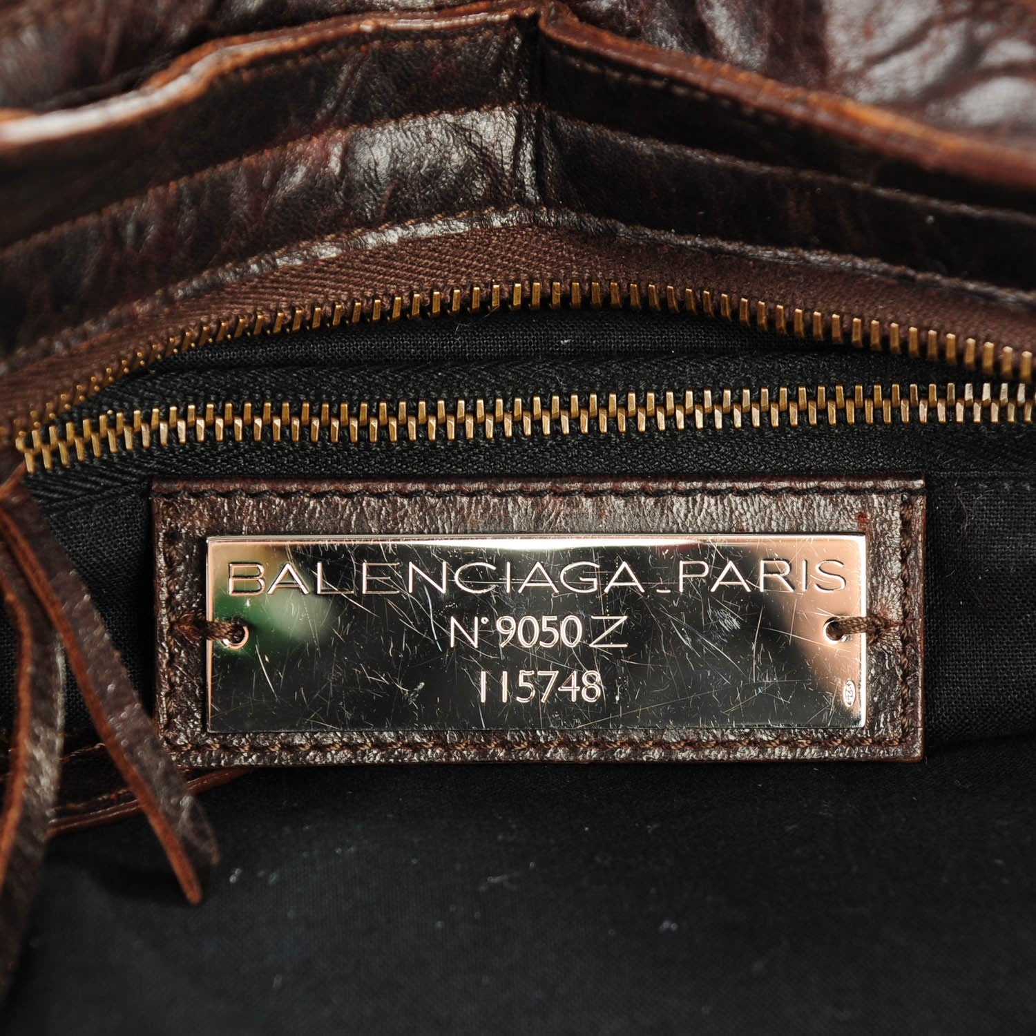 Balenciaga Chevre Classic Hardware City Chocolate 6 of 7