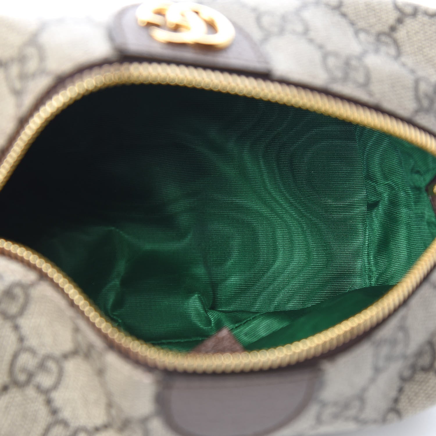 Gucci Soft GG Supreme Monogram Calfskin Medium Ophidia Cosmetic Case Beige Ebony New Acero 4 of 10