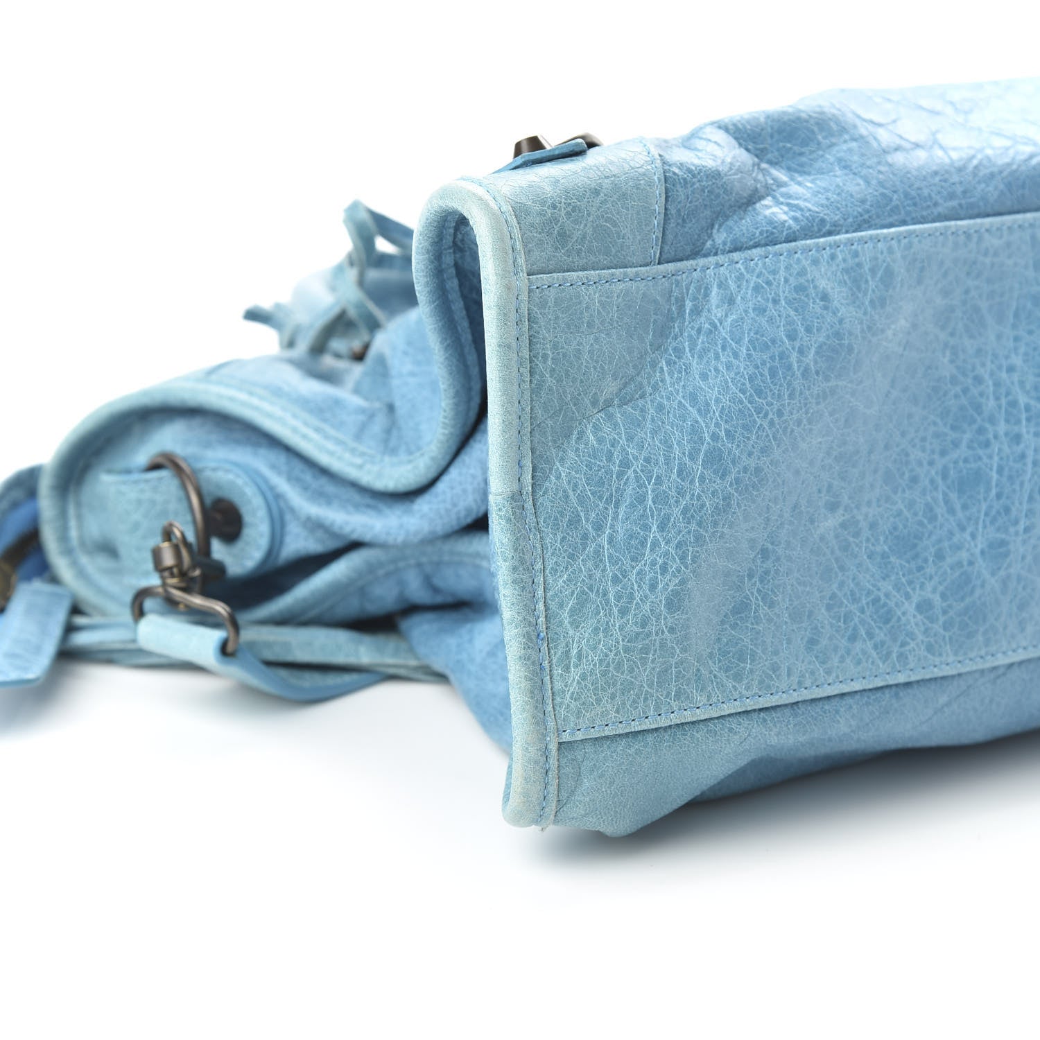 Balenciaga Agneau Classic Hardware City Bleu Paon 6 of 15