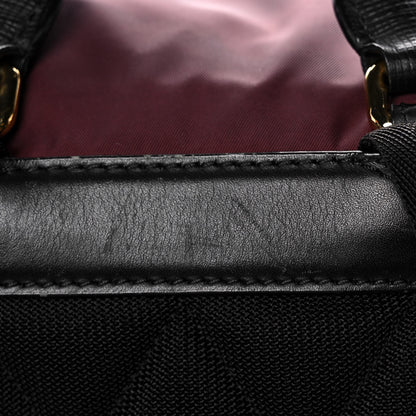 Burberry Nylon Medium Rucksack Backpack Burgundy Red 16 of 17