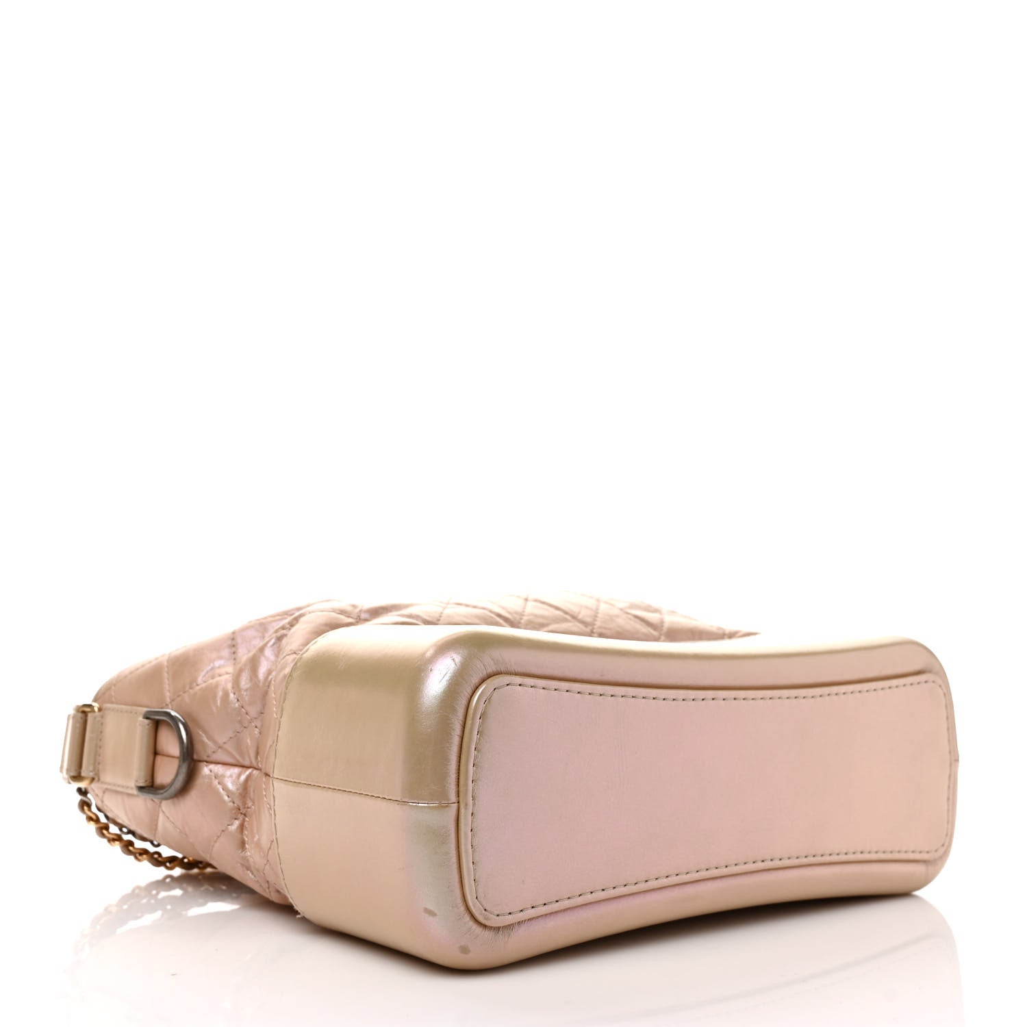 Chanel Iridescent Aged Calfskin Quilted Medium Gabrielle Hobo Light Pink 4 of 9