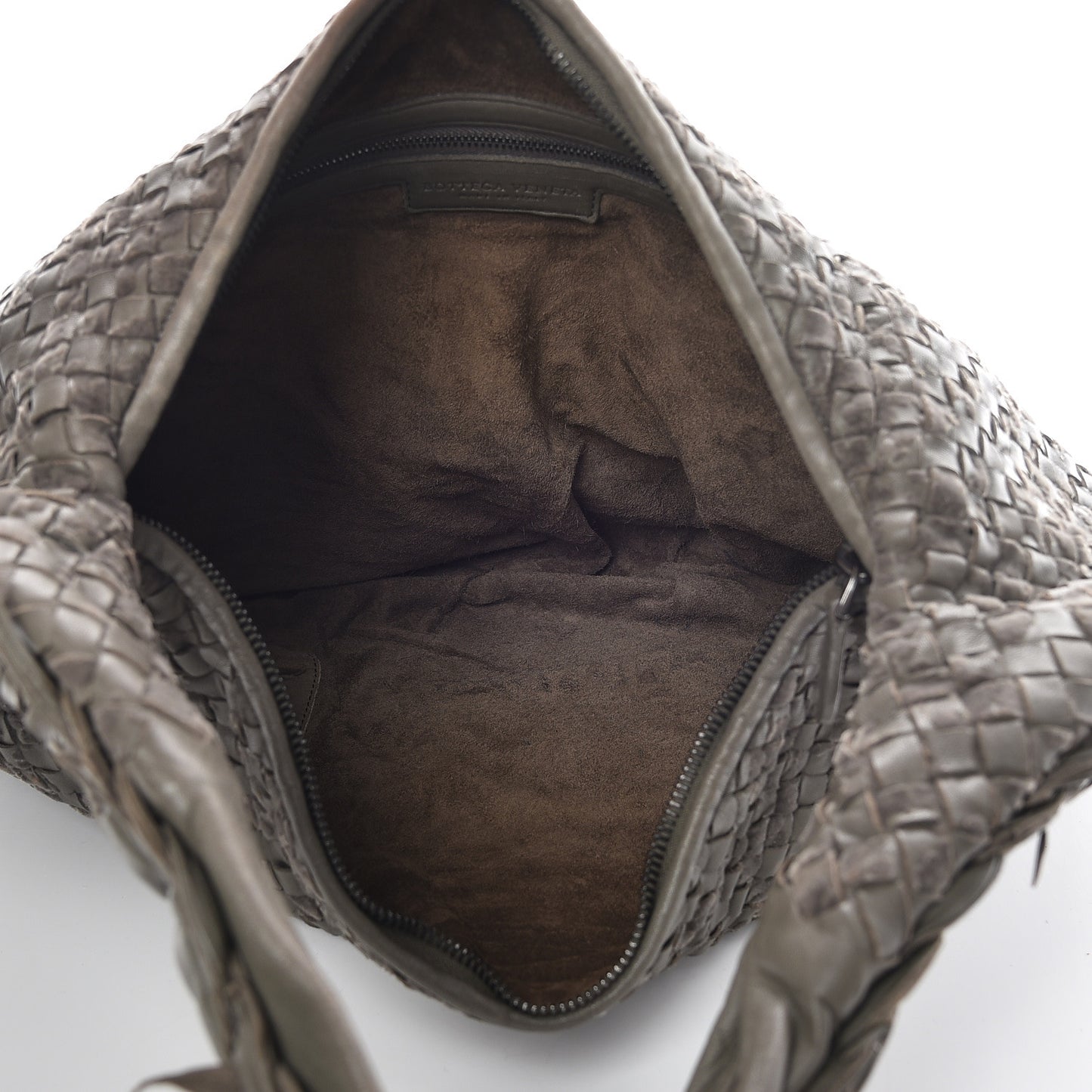 Nappa Velours Intrecciato Large Veneta Hobo Matita