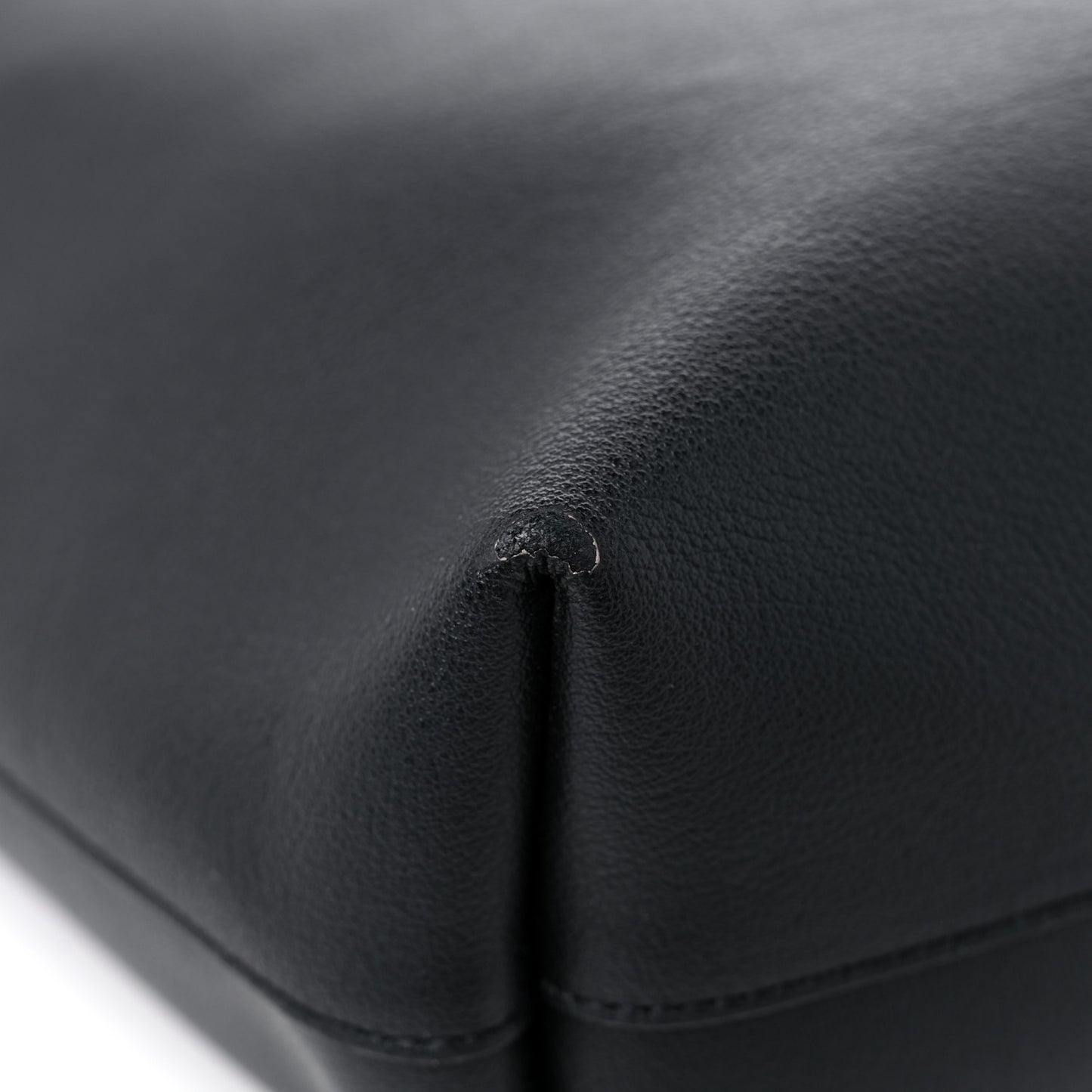 Calfskin Medium Shopping Tote Black