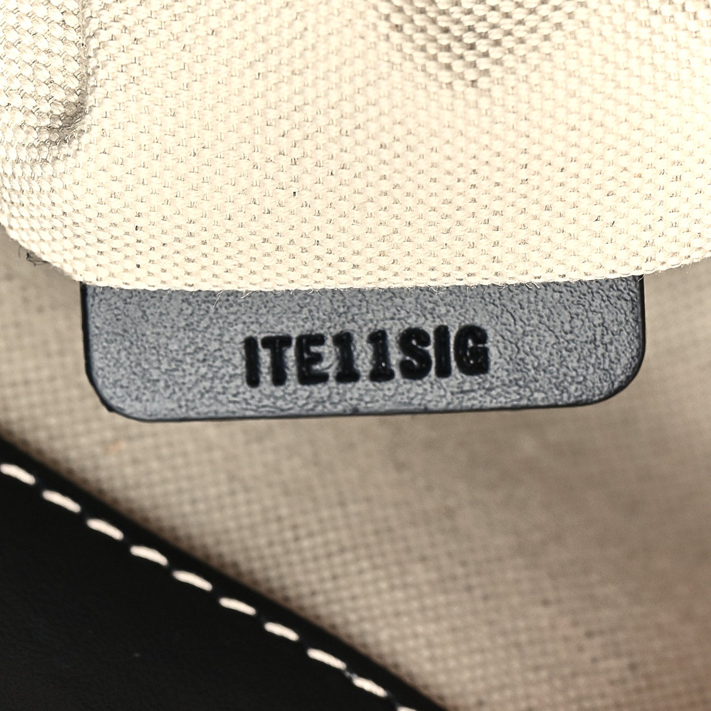 Calfskin Monogram Motif TB Medium Soft Tote Black
