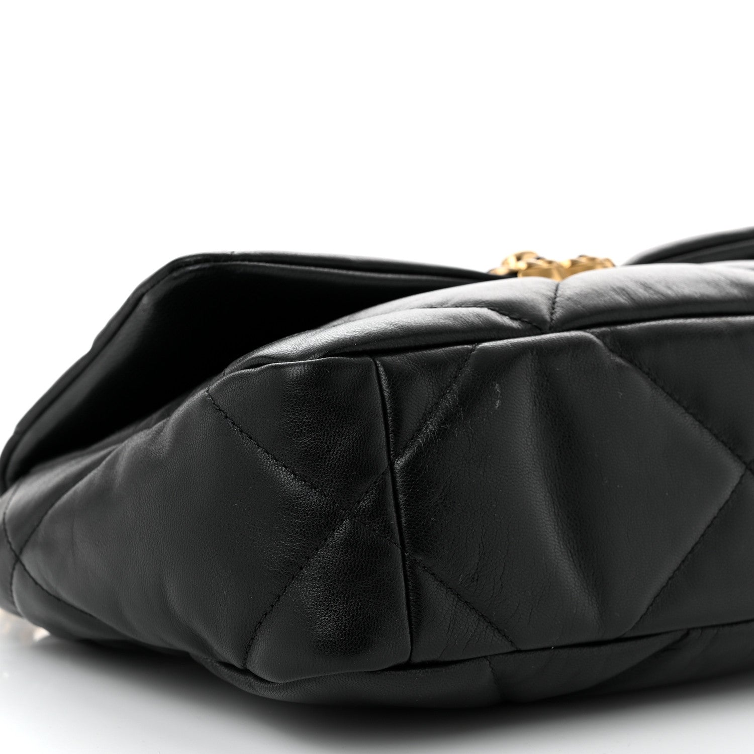 Chanel Goatskin Quilted Medium Chanel 19 Flap Black 9 of 11
