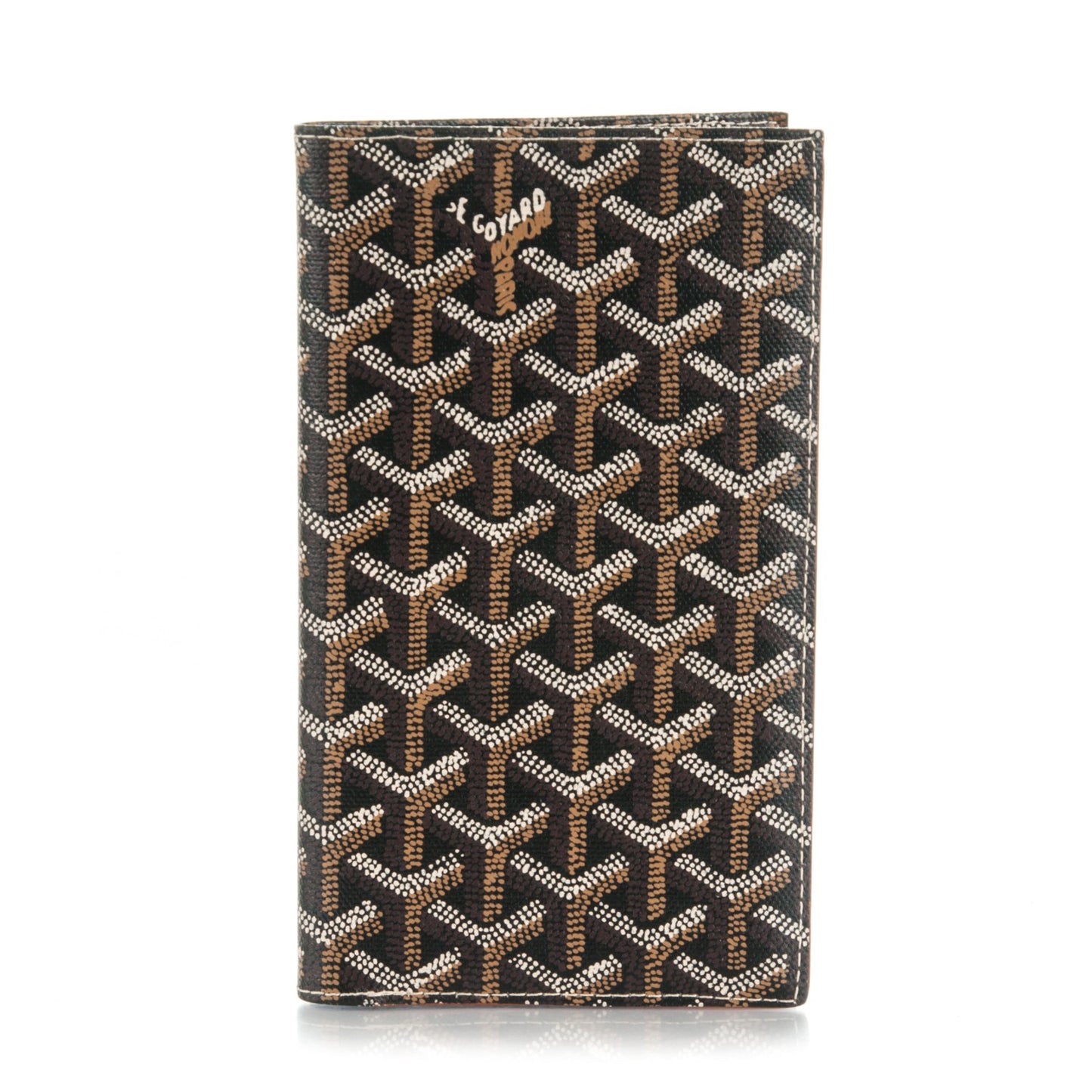 Goyardine Long Bi-Fold Wallet Black
