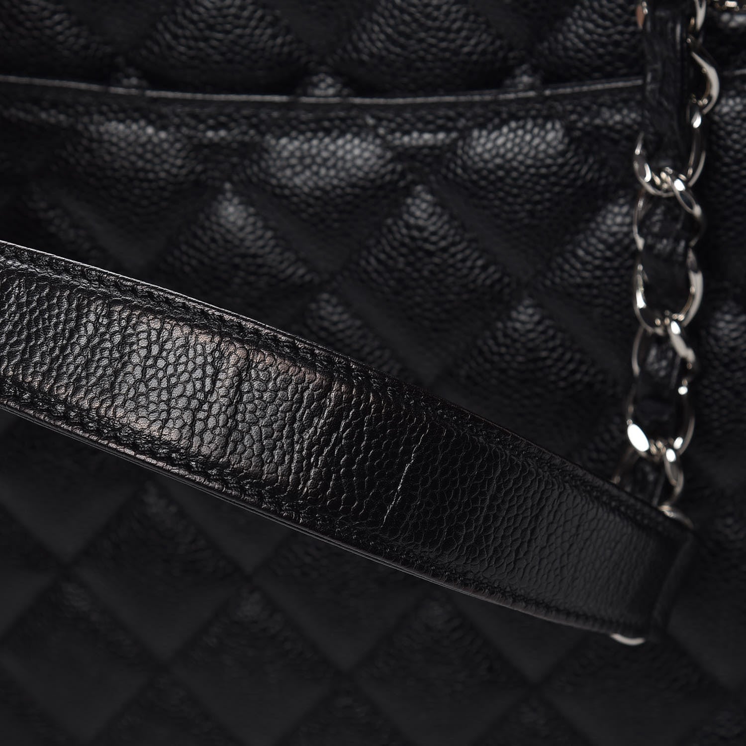 Chanel Caviar Quilted XL Grand Shopping Tote GST Black 11 of 11