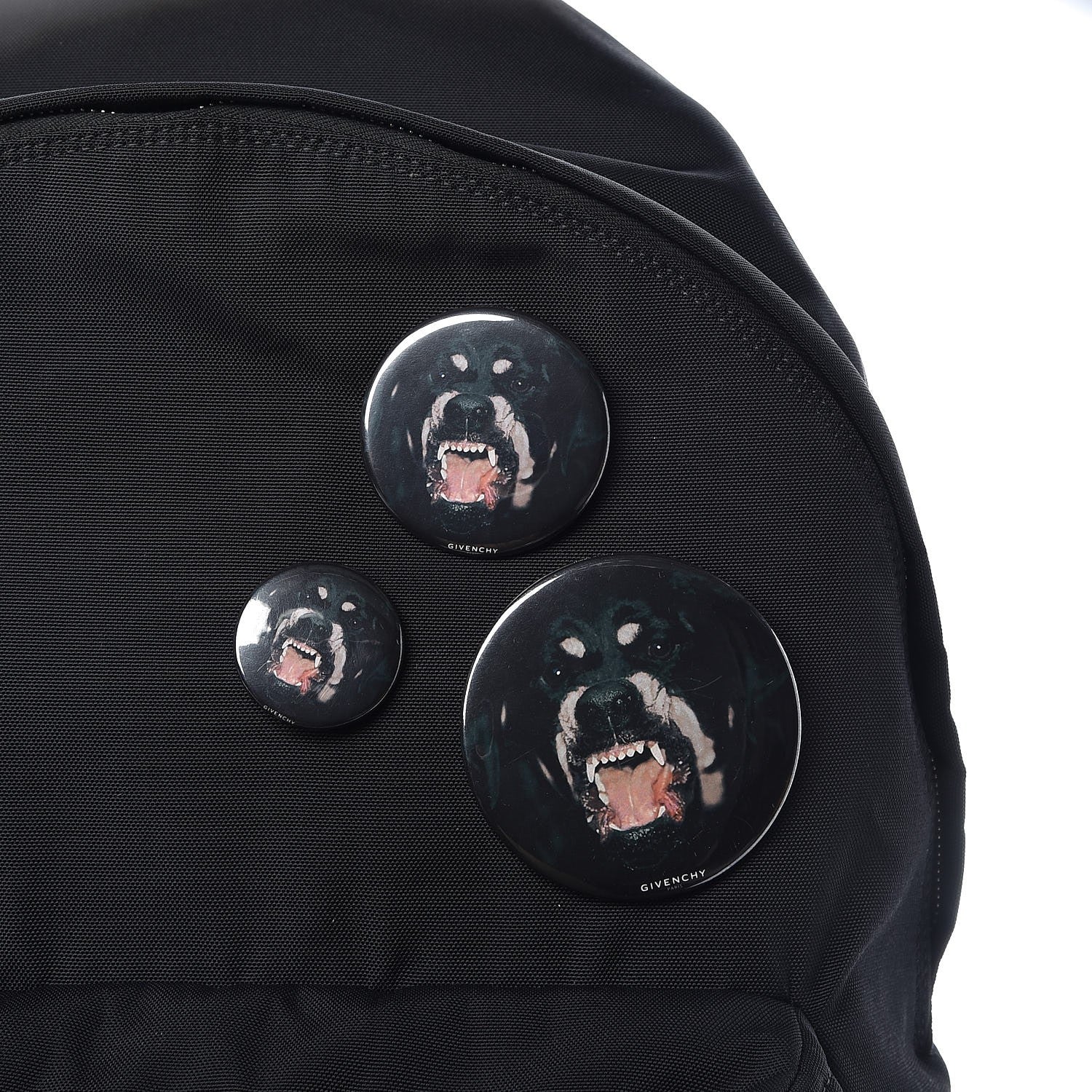Givenchy Cotton Metal Plate Backpack Black 11 of 12