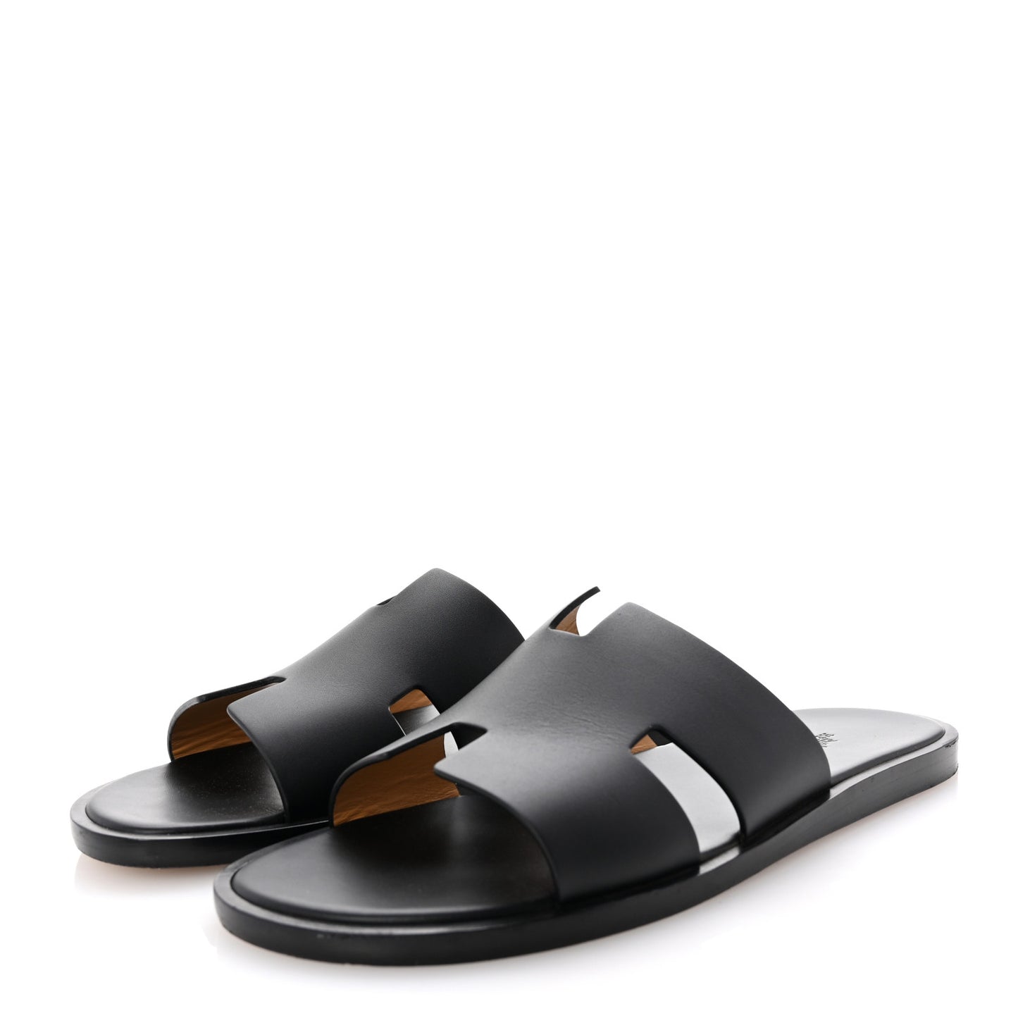 Calfskin Mens Izmir Sandals 44 Black