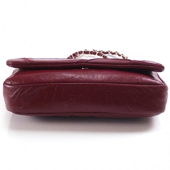Leather Jersey Scales Flap Red