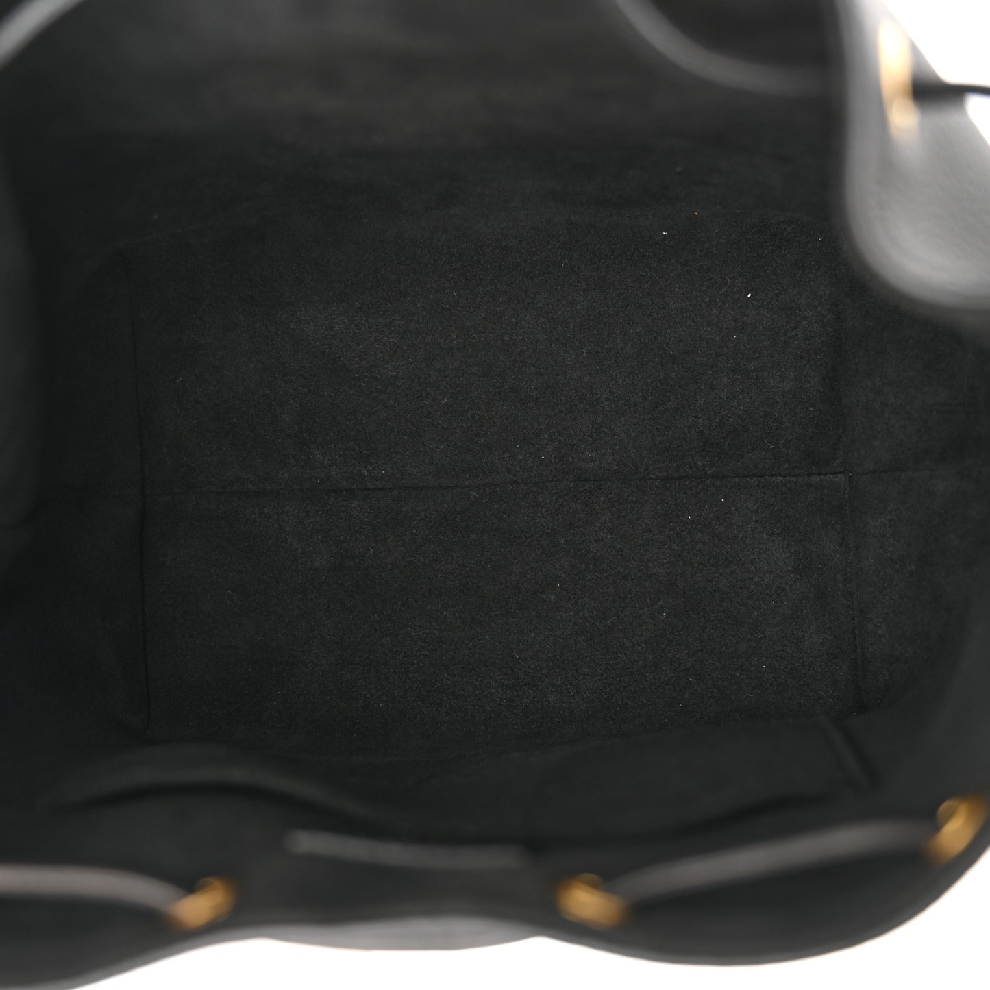 Calfskin Lockme Bucket MM Black