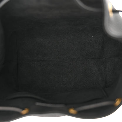 Louis Vuitton Calfskin Lockme Bucket MM Black 5 of 9