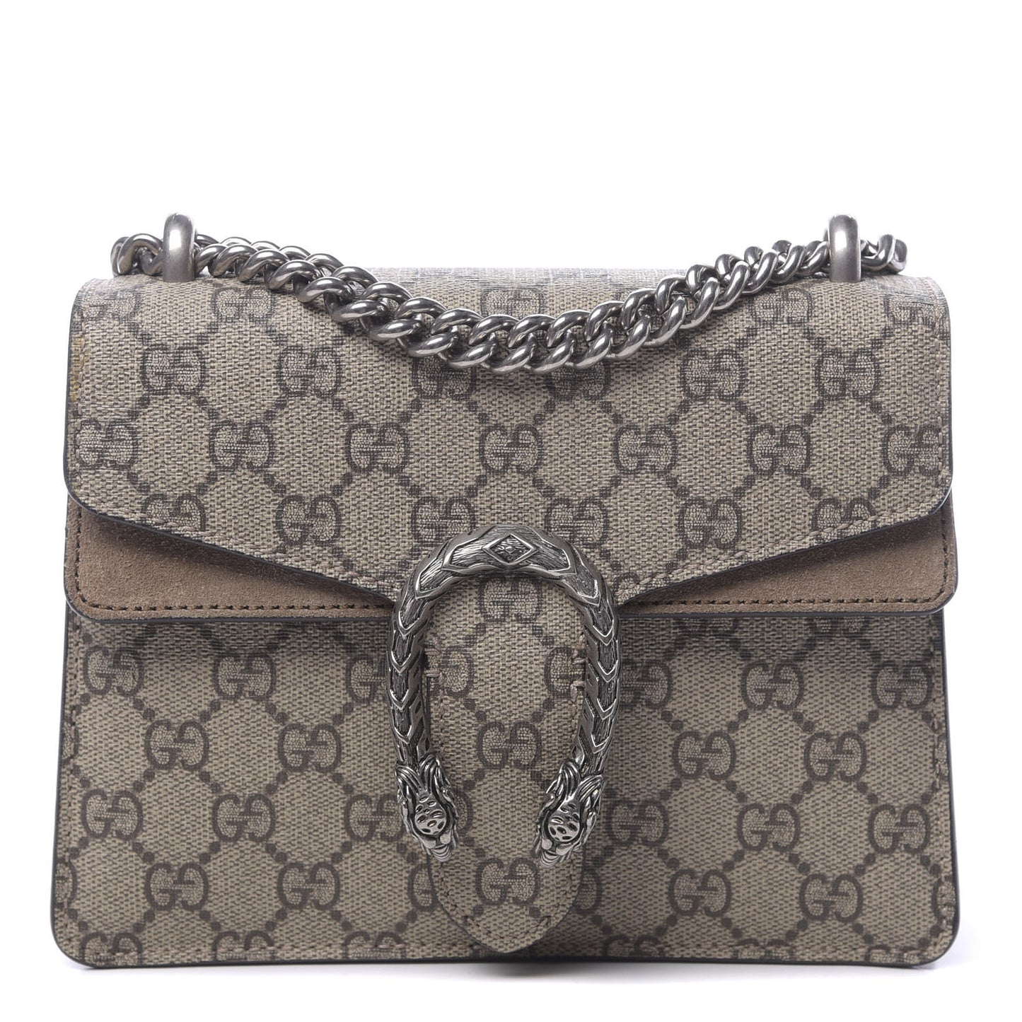 GG Supreme Monogram Mini Dionysus Shoulder Bag Taupe