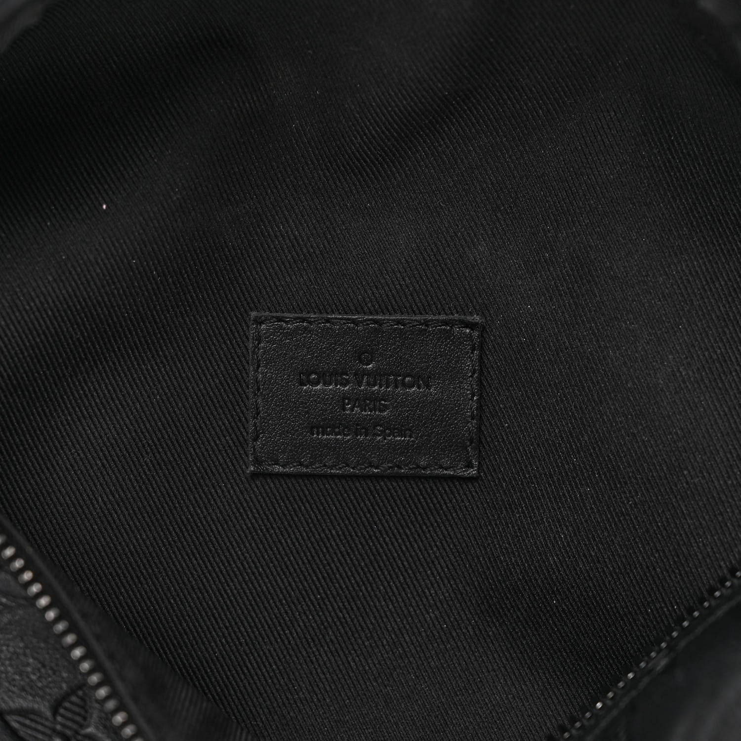 Louis Vuitton Calfskin Monogram Shadow Discovery Bumbag Black 6 of 9